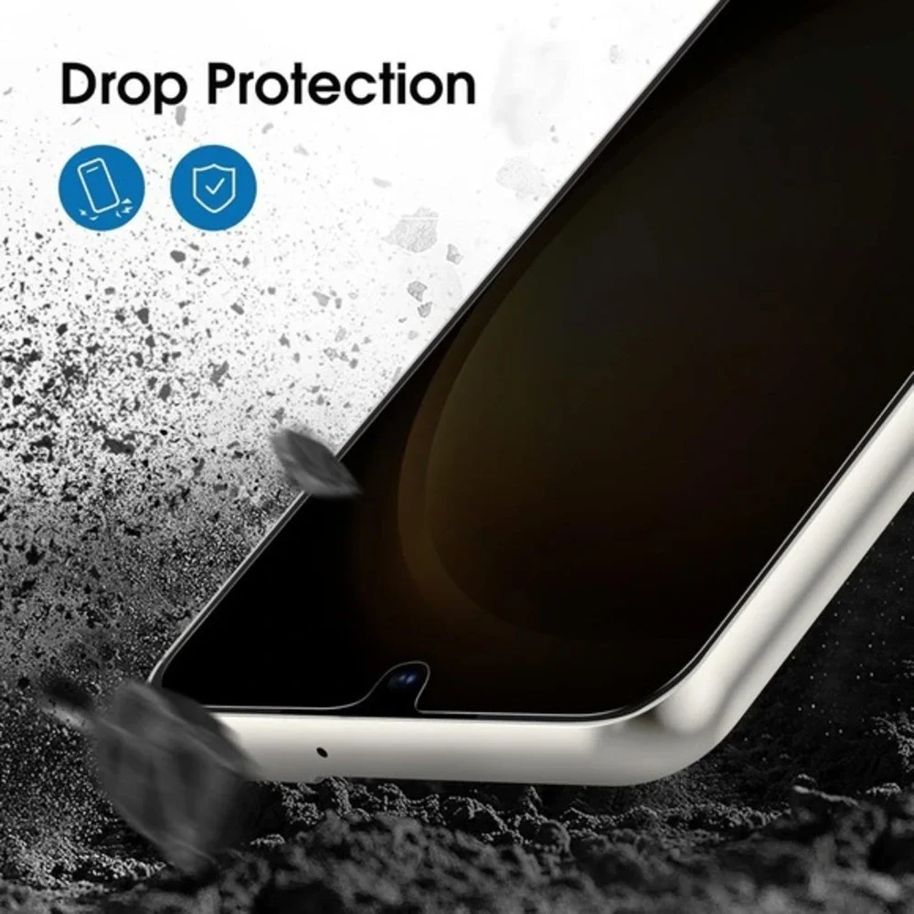 amFilm‎ 2+2 Pack for Galaxy S23+ — Privacy Screen & Camera Lens Protectors